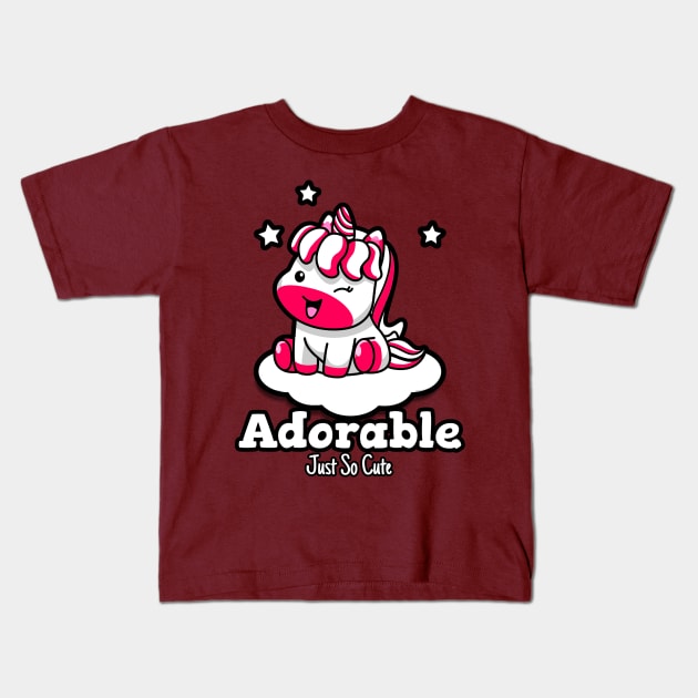 Little Chubby Unicorn Just so cute Kids T-Shirt by O&L Streetwear